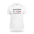 Biała koszulka Nie potrzebuję Google