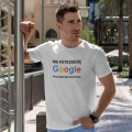 Koszulka biała nie potrzebuję Google 172-079.webp