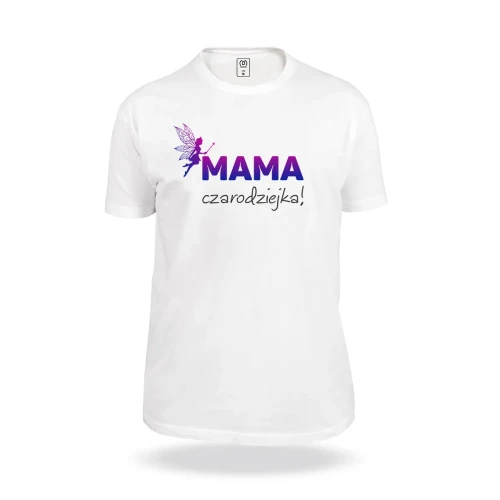biala-koszulka-z-napisem-mama-czarodziejka