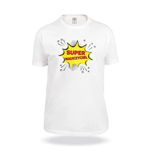 Koszulka z nadrukiem Super Nauczyciel 2